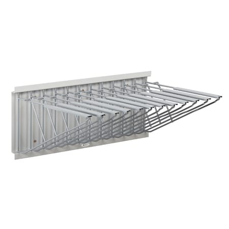 Adiroffice Blueprint Pivot Wall Rack, Grey ADI617